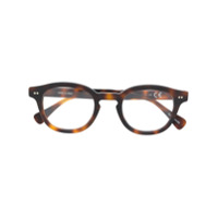 Epos round frame glasses - Marrom