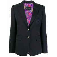 Etro Blazer com logo bordado - Azul