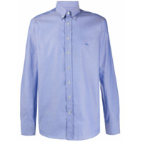 Etro Camisa Oxford com botões - Azul