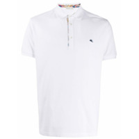 Etro Camisa polo com logo bordado - Branco