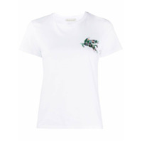 Etro Camiseta com bordado floral - Branco