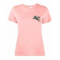 Etro Camiseta com detalhe de logo - Rosa