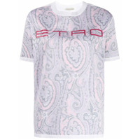 Etro Camiseta com estampa paisley - Cinza