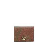 Etro Carteira bicolor com paisley - Marrom