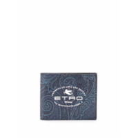 Etro Carteira com estampa de logo - Azul