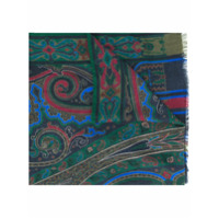 Etro Echarpe com estampa paisley - Azul