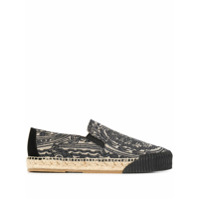 Etro Espadrille com estampa paisley - Preto