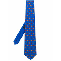 Etro Gravata de seda com estampa - Azul