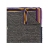 Etro paisley print scarf - Cinza