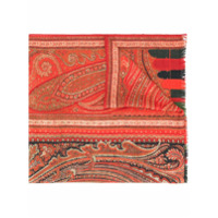 Etro paisley print scarf - Laranja