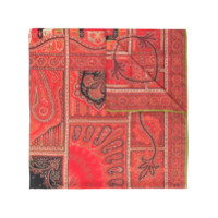 Etro paisley print scarf - Vermelho