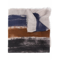 Faliero Sarti painted stripe scarf - Azul