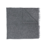Faliero Sarti raw edge cashmere scarf - Cinza