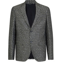 Fendi Blazer com logo FF - Preto