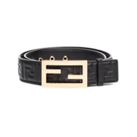 Fendi Cinto preto FF de couro