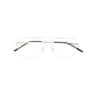 Fendi Eyewear aviator-frame glasses - Prateado