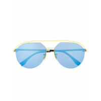 Fendi Eyewear Óculos de sol aviador - Azul