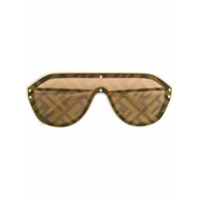 Fendi Eyewear Óculos de sol aviador - Branco