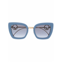 Fendi Eyewear Óculos de sol gatinho - Azul