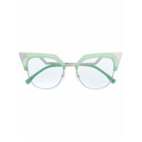 Fendi Eyewear Óculos de sol gatinho - Verde
