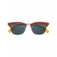 Fendi Eyewear Óculos de sol 'Qbic' - Metálico