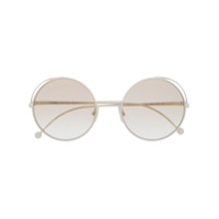 Fendi Eyewear Óculos de sol redondo - Branco