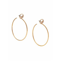 Fendi F is Fendi hoop earrings - Dourado