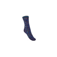 Fendi FF Splash printed socks - Azul