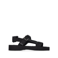 Fendi Sandália com tira de logo FF - Preto