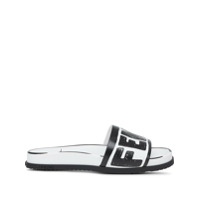 Fendi Slide com estampa de logo - Branco