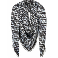 Fendi Xale com logo FF - Azul