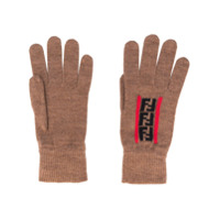Fendi Zucca logo gloves - Neutro