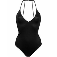 Fleur Du Mal Body com decote - Preto