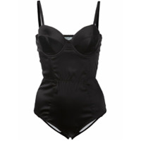 Fleur Du Mal Body de seda - Preto