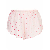 Fleur Du Mal dot embroidered Tap shorts - Rosa