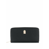 Furla Carteira com logo e zíper - Preto