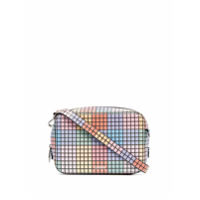 GANNI Bolsa transversal color block - Azul