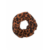 GANNI leopard-print scrunchie - Marrom