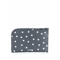 GANNI Porta-cartões com poás - Azul