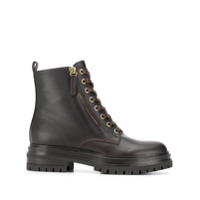 Gianvito Rossi Ankle boot com cadarço - Marrom