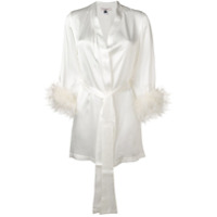Gilda & Pearl Robe de cetim Mia - Branco