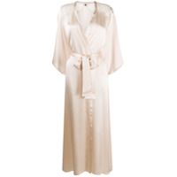 Gilda & Pearl Robe longo de seda - Neutro
