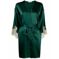 Gilda & Pearl Robe longo Gina de seda - Verde