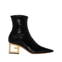 Givenchy Ankle boot com G no salto - Preto