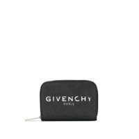 Givenchy Carteira com logo e zíper - Preto