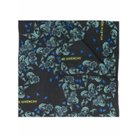 Givenchy floral-print scarf - Preto
