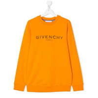 Givenchy Kids Moletom com logo - Laranja