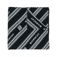 Givenchy logo-jacquard scarf - Preto