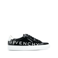 Givenchy logo print low-top sneakers - Preto