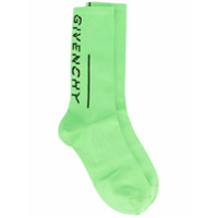 Givenchy Par de meias com logo - Verde